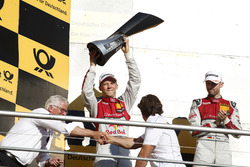 Champions Podium: second place Mattias Ekström, Audi Sport Team Abt Sportsline, Audi A5 DTM