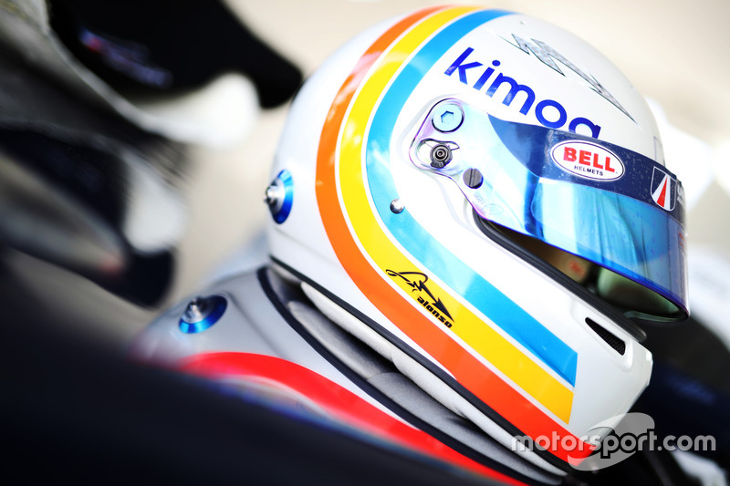 Helmet of Fernando Alonso, United Autosports