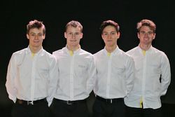 Louis Deletraz, pilote Renault Sport Academy, Kevin Jörg, pilote Renault Sport Academy, Jack Aitken, pilote Renault Sport Academy, et Oliver Rowland, pilote Renault Sport Academy