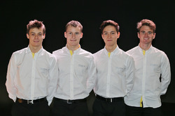Louis Deletraz, pilote Renault Sport Academy, Kevin Jörg, pilote Renault Sport Academy, Jack Aitken, pilote Renault Sport Academy, et Oliver Rowland, pilote Renault Sport Academy