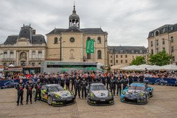 #93 Proton Competition Porsche 911 RSR: Patrick Long, Abdulaziz Al Faisal, Mike Hedlund, #88 Proton