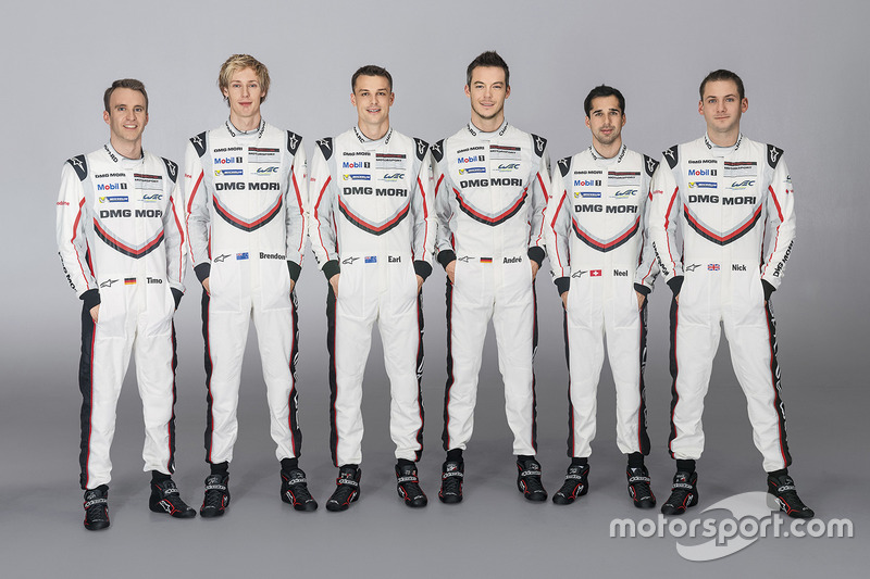 Timo Bernhard, Brendon Hartley, Earl Bamber, André Lotterer, Neel Jani, Nick Tandy, Porsche Team