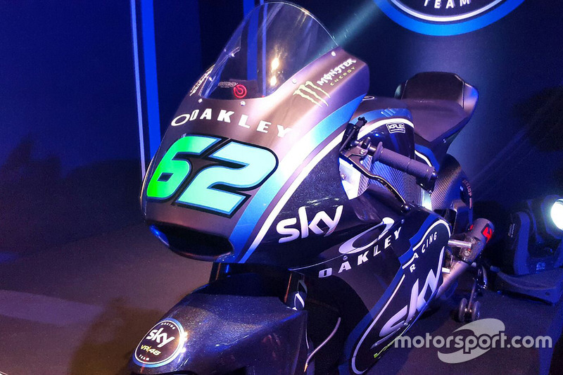 The Moto2 bike of Stefano Manzi