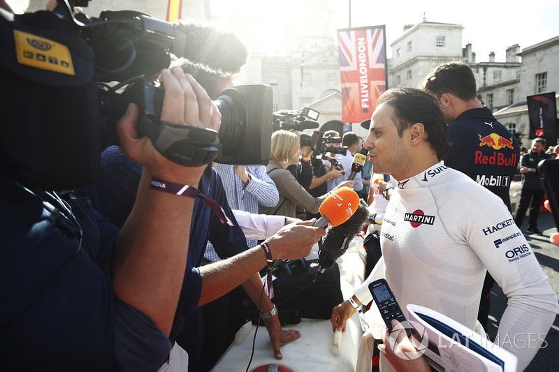 Felipe Massa, Williams, is interviewed