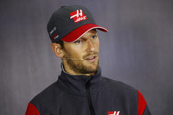 Romain Grosjean, Haas F1 Team, in the Thursday press conference