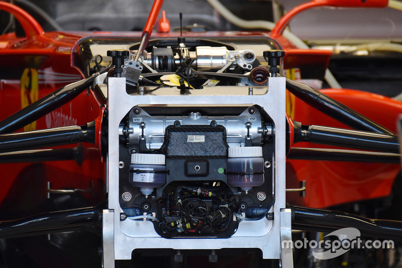 Detail sayap depan Ferrari SF70H