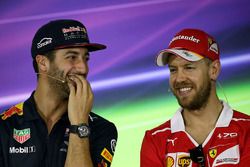 Daniel Ricciardo, Red Bull Racing with Sebastian Vettel, Ferrari