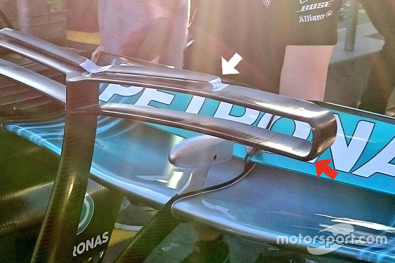 Mercedes AMG F1 W08: T-Flügel