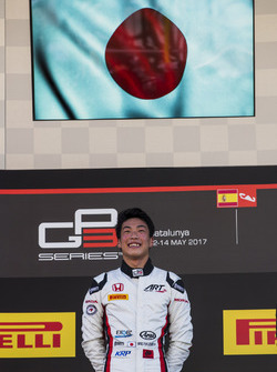 Podium: race winner Nirei Fukuzumi, ART Grand Prix