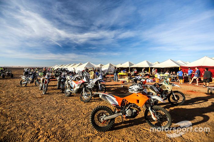 Aspectos del vivac esta mañana