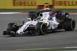 Felipe Massa, Williams FW40, leads Daniel Ricciardo, Red Bull Racing RB13