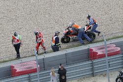 Andrea Dovizioso, Ducati Team, Crash