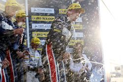 Filipe Albuquerque, United Autosports, celebrates the win 