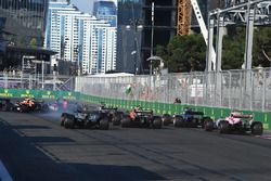 Action beim Restart in Baku