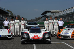 Andreas Seidl, director de Porsche Team, Fritz Enzinger, Vice Presidente LMP1 Porsche Team, Timo Ber