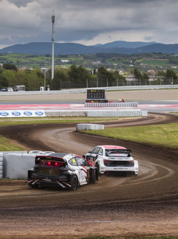 Toomas Heikkinen, EKS, Audi S1 EKS RX Quattro, Timo Scheider, MJP Racing Team Austria, Ford Fiesta ST