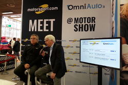 Franco Nugens, Direttore Motorsport.com, e Roberto Dalla direttore Motorsoprt di Magneti Marelli