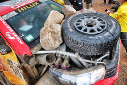 #301 Toyota Gazoo Racing, Toyota: Nasser Al-Attiyah, Matthieu Baumel after the crash