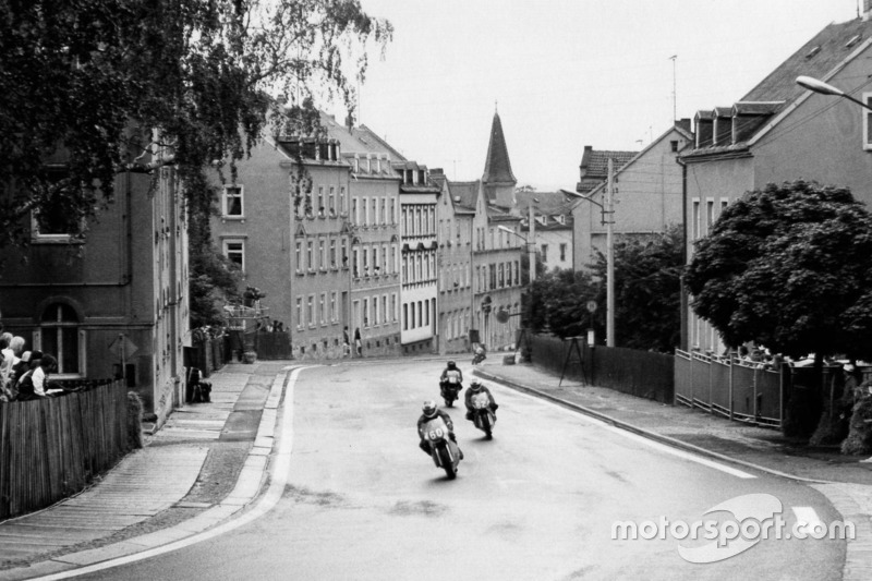 Rennaction am Sachsenring 1988