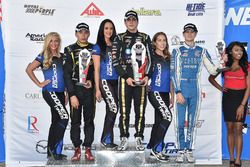 Podium: race winner Santiago Urrutia, Belardi Auto Racing, second place Juan Piedrahita, Team Pelfrey, third place Colton Herta, Andretti Steinbrenner Racing