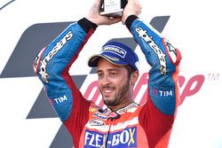 Podium: race winner Andrea Dovizioso, Ducati Team