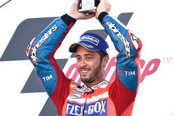 Podium: winnaar Andrea Dovizioso, Ducati Team