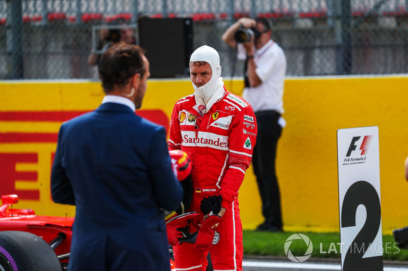 Sebastian Vettel, Ferrari in parc ferme