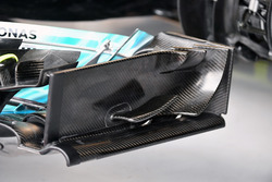 Mercedes-Benz F1 W08, dettaglio dell'ala anteriore