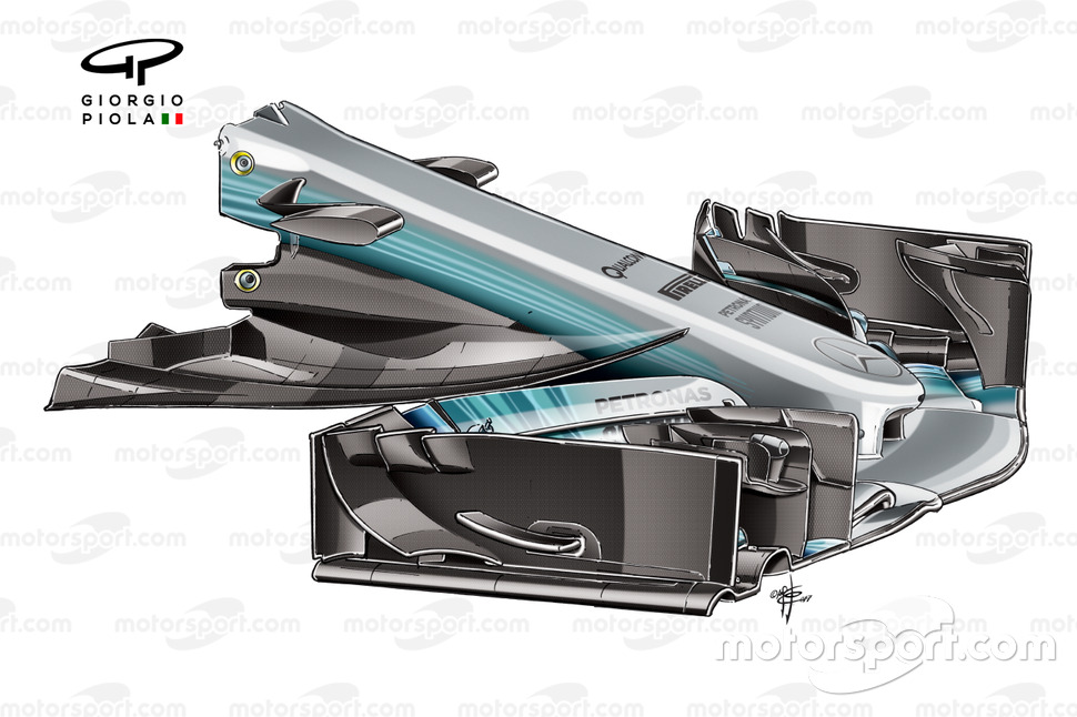 Mercedes W08 narrow nose, Spanish GP
