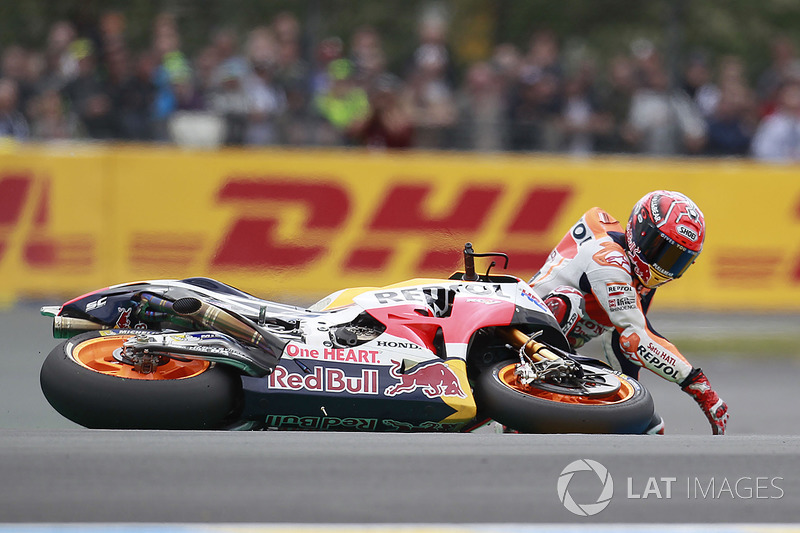 Marc Marquez, Repsol Honda Team crash