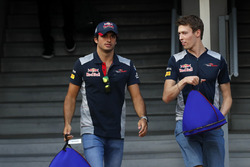 Carlos Sainz Jr., Scuderia Toro Rosso and Daniil Kvyat, Scuderia Toro Rosso