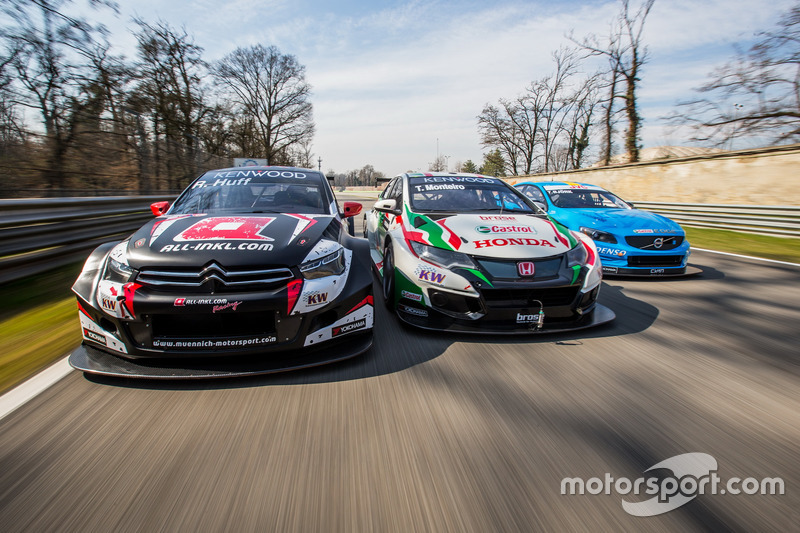 Rob Huff, All-Inkl Motorsport, Citroën C-Elysée WTCC; Tiago Monteiro, Honda Racing Team JAS, Honda C