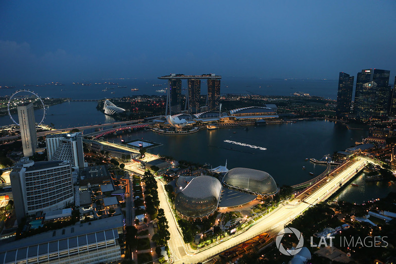 Aerial view from the 66th floor of the Swissotel