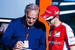 Giorgio Piola and Sebastian Vettel, Ferrari
