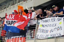 Fans of Max Verstappen, Red Bull Racing in the grandstand
