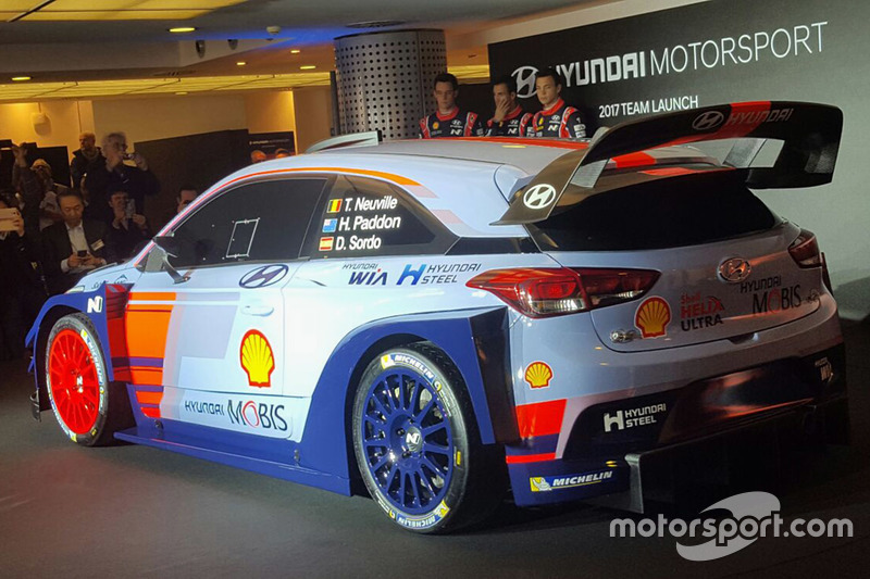 Hayden Paddon, Daniel Sordo, Thierry Neuville, Hyundai Motorsport onthullen de 2017 Hyundai i20 Coup