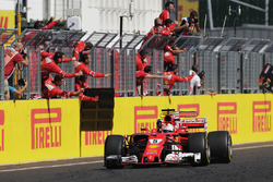 Race winner Sebastian Vettel, Ferrari SF70-H