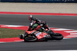 Chaz Davies, Ducati Team, crash