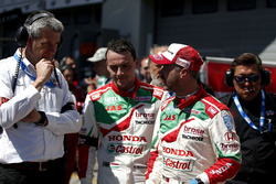 Norbert Michelisz, Honda Racing Team JAS, Honda Civic WTCC y Tiago Monteiro, Honda Racing Team JAS,