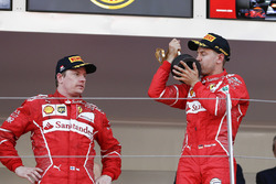 1. Sebastian Vettel, Ferrari; 2. Kimi Räikkönen, Ferrari