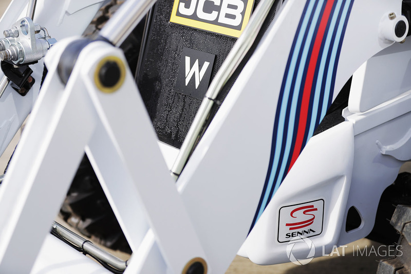 A Williams-branded JCB