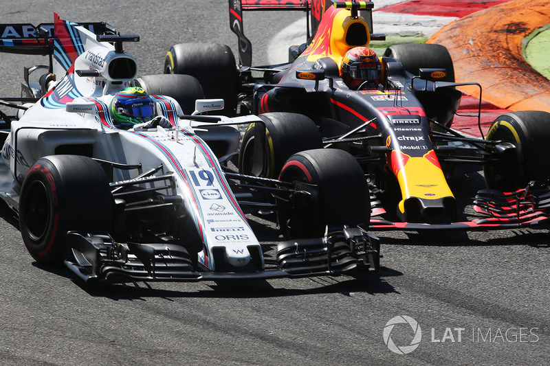 Felipe Massa, Williams FW40, Max Verstappen, Red Bull Racing RB13