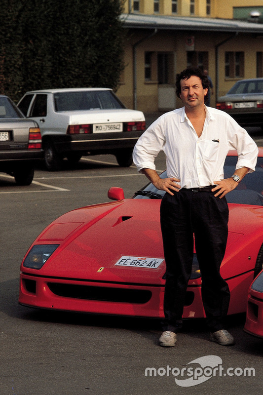 Ferrari F40 ve Nick Mason, Pink Floyd Maranello'da, 1992