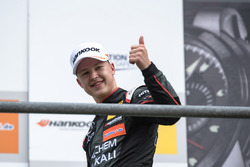 Podio: il secondo classificato Nikita Mazepin, Hitech Grand Prix, Dallara F317 - Mercedes-Benz
