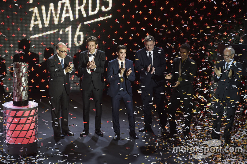 Carmelo Ezpeleta, CEO Dorna Sports, Valentino Rossi, Yamaha Factory Racing, Marc Marquez, Repsol Honda Team, Jorge Lorenzo, Yamaha Factory Racing