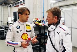 Augusto Farfus and Stefan Reinhold, Team Principal BMW Team RMG