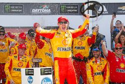 Race winner Joey Logano, Team Penske Ford celebrates