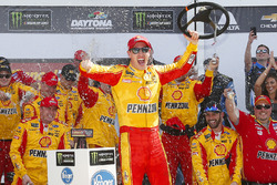 Race winner Joey Logano, Team Penske Ford celebrates