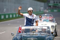 Lance Stroll, Williams, in the drivers parade