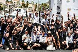 Rally winners Ott Tänak, Martin Järveoja, M-Sport, Ford Fiesta WRC celebratt with the team